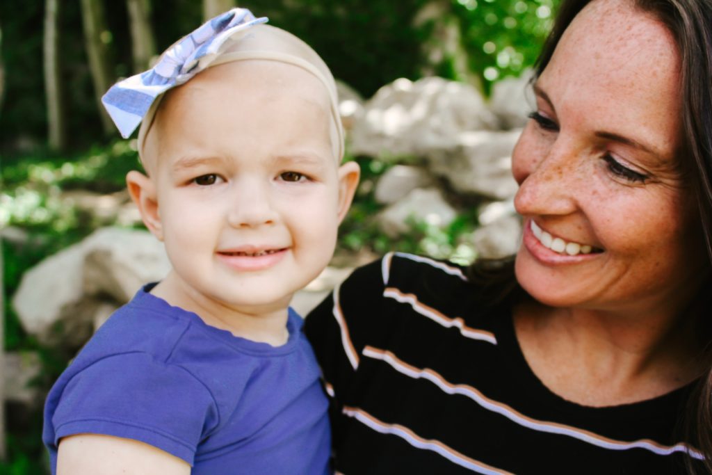 childhood cancer awareness hope for harper. moms on the clock.