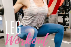leg workout program for women at the gym