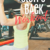 back workout at the gym