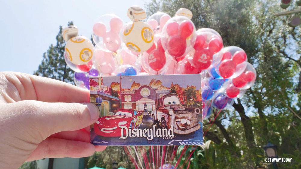 Disneyland ticket with balloons Disneyland With Kids - 102 Tips You Need To Know