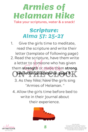 girls camp theme ideas lds moms on the clock