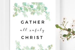 BYU womens conference gather all safely in christ wreath