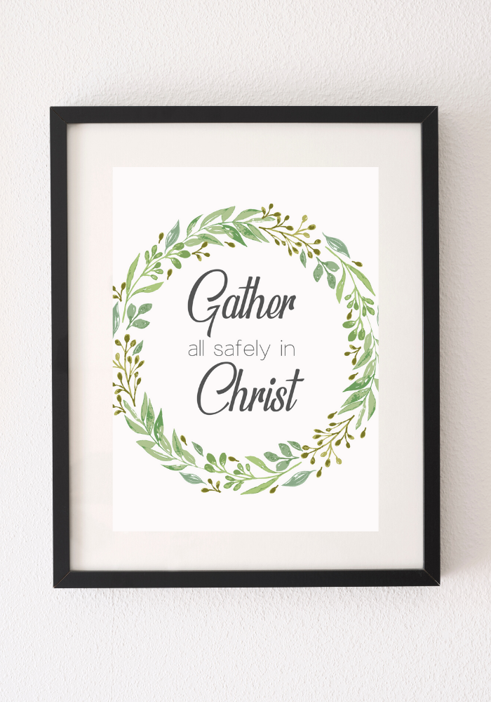 BYU womens conference gather all safely in christ wreath LDS Quotes BYU Women's Conference 2020