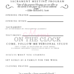 free black and white family sacrament template church of Jesus Christ of latter day saints
