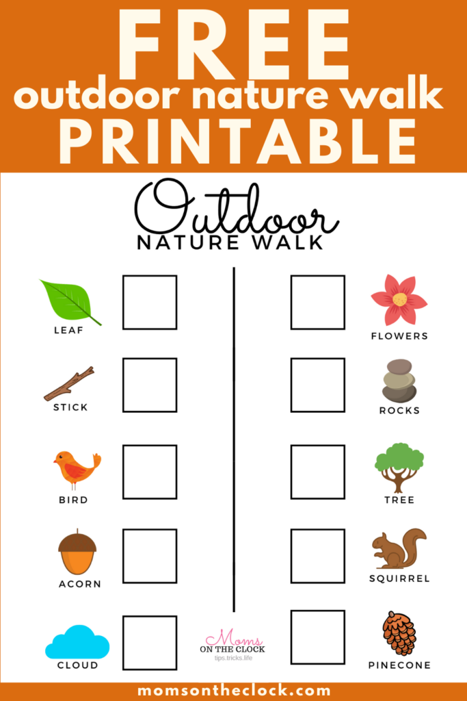 free outdoor nature walk printable 20 AT HOME Activities For Kids