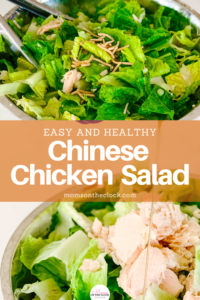 pinterest pin easy and healthy Chinese chicken salad 