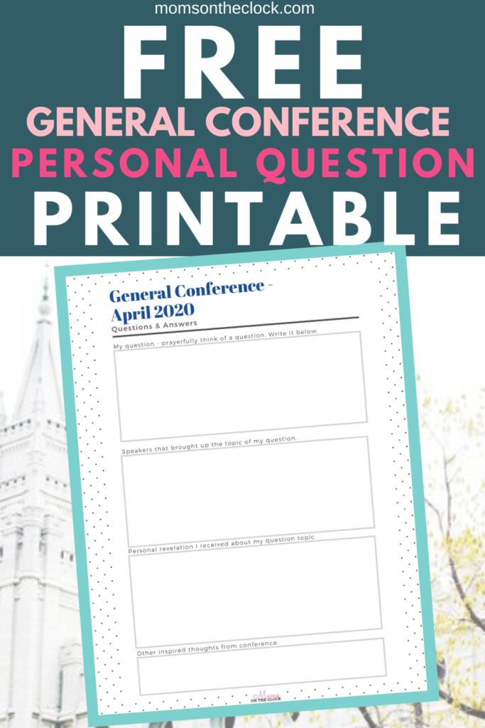 How to receive revelation FREE LDS Printable