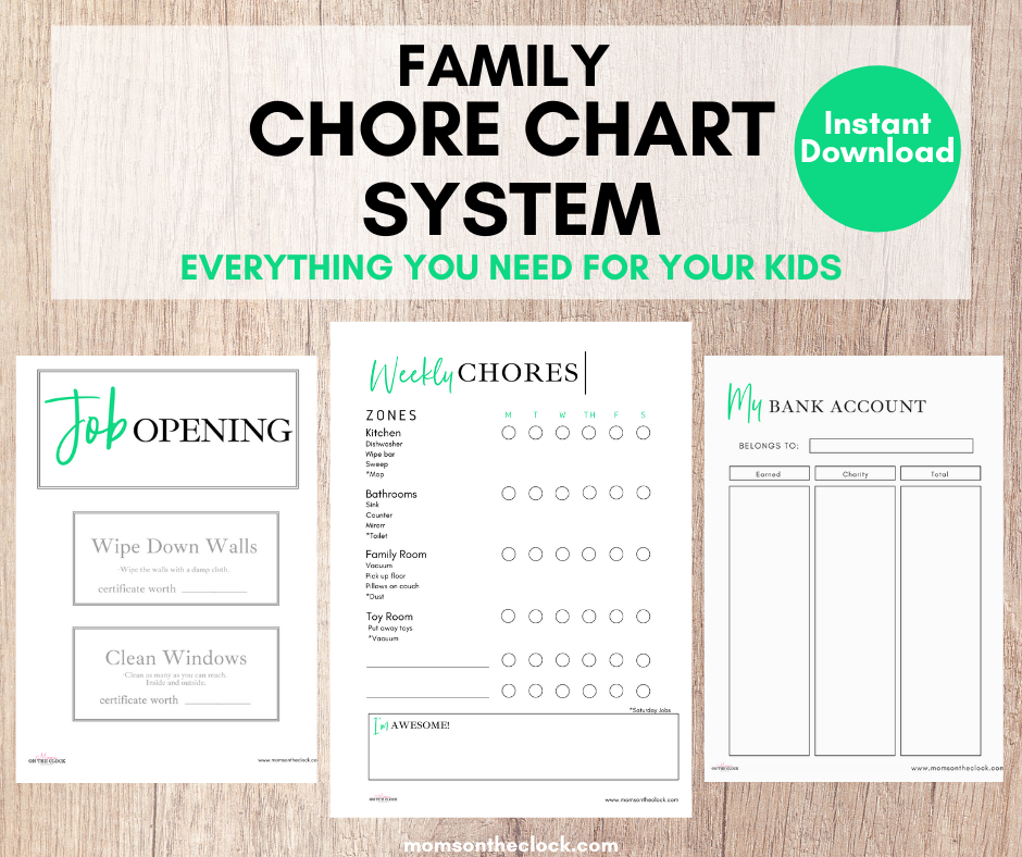 Kids Family Chore Chart System