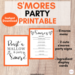 S'mores Bar Party Printable